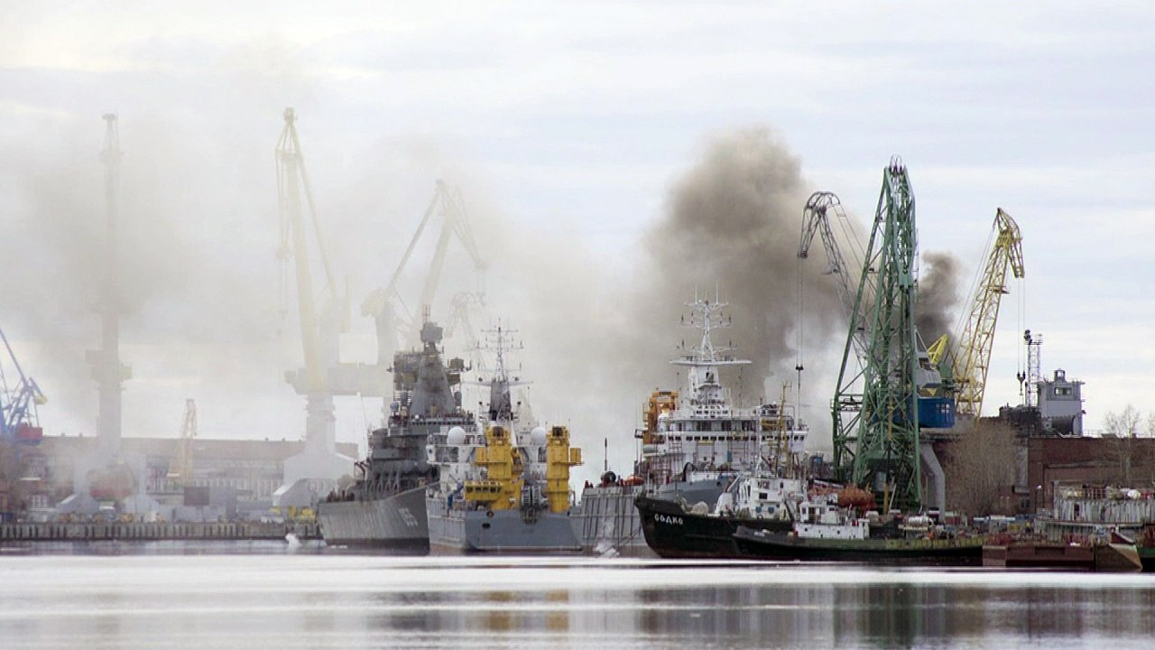 Fogo atinge submarino nuclear russo