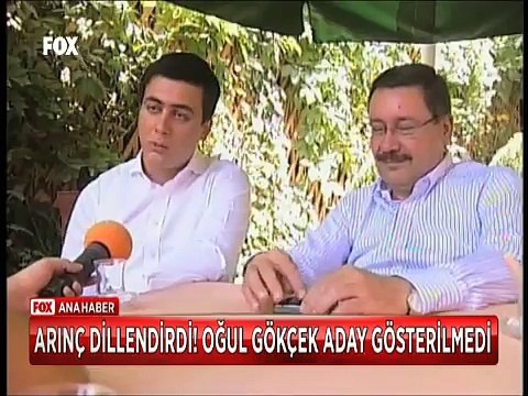 Bülent Arınç dillendirdi Melih Gökçek'in oğlu Osman Gökçek Aday gösterilmedi