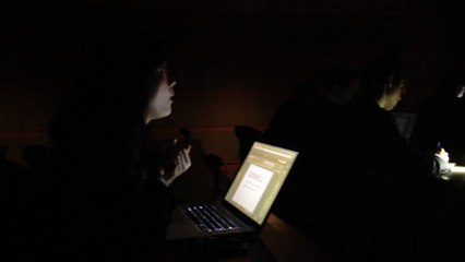 This is what a State Department briefing is like during a power outage.