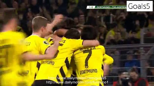 Neven Subotic Goal Dortmund 1 - 0 Hoffenheim DFB Pokal 7-4-2015