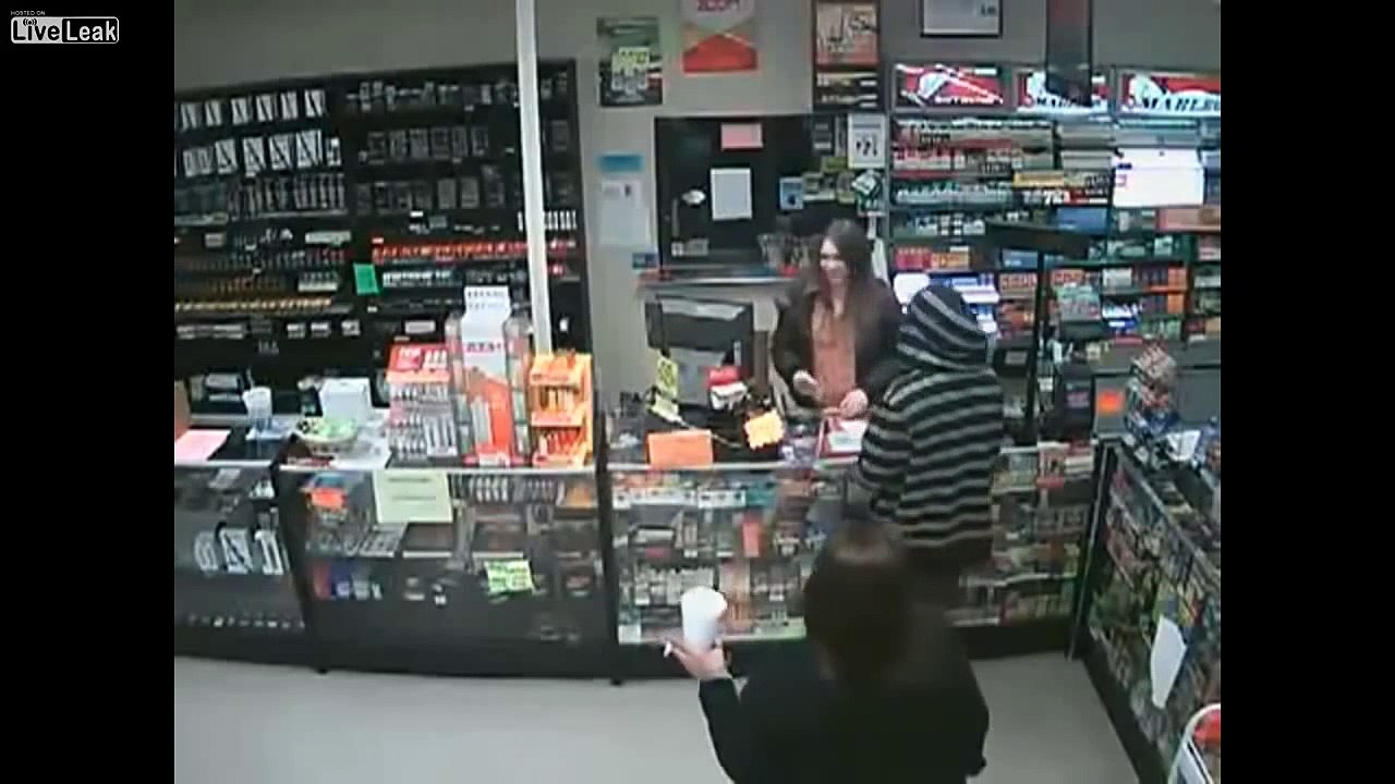 LiveLeak - CCTV footage of armed robbery