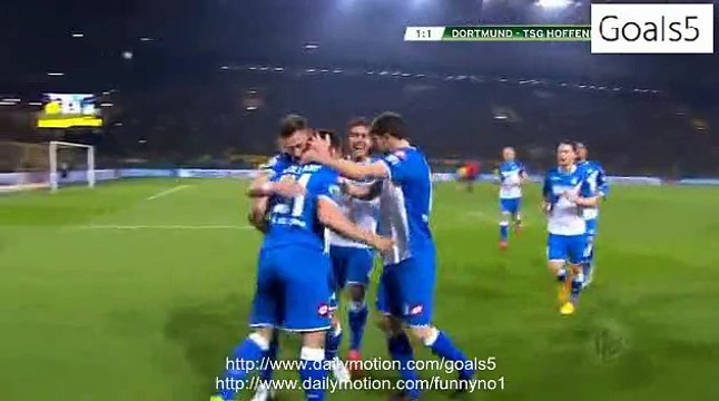 Kevin Volland Goal Dortmund 1 - 1 Hoffenheim DFB Pokal 7-4-2015