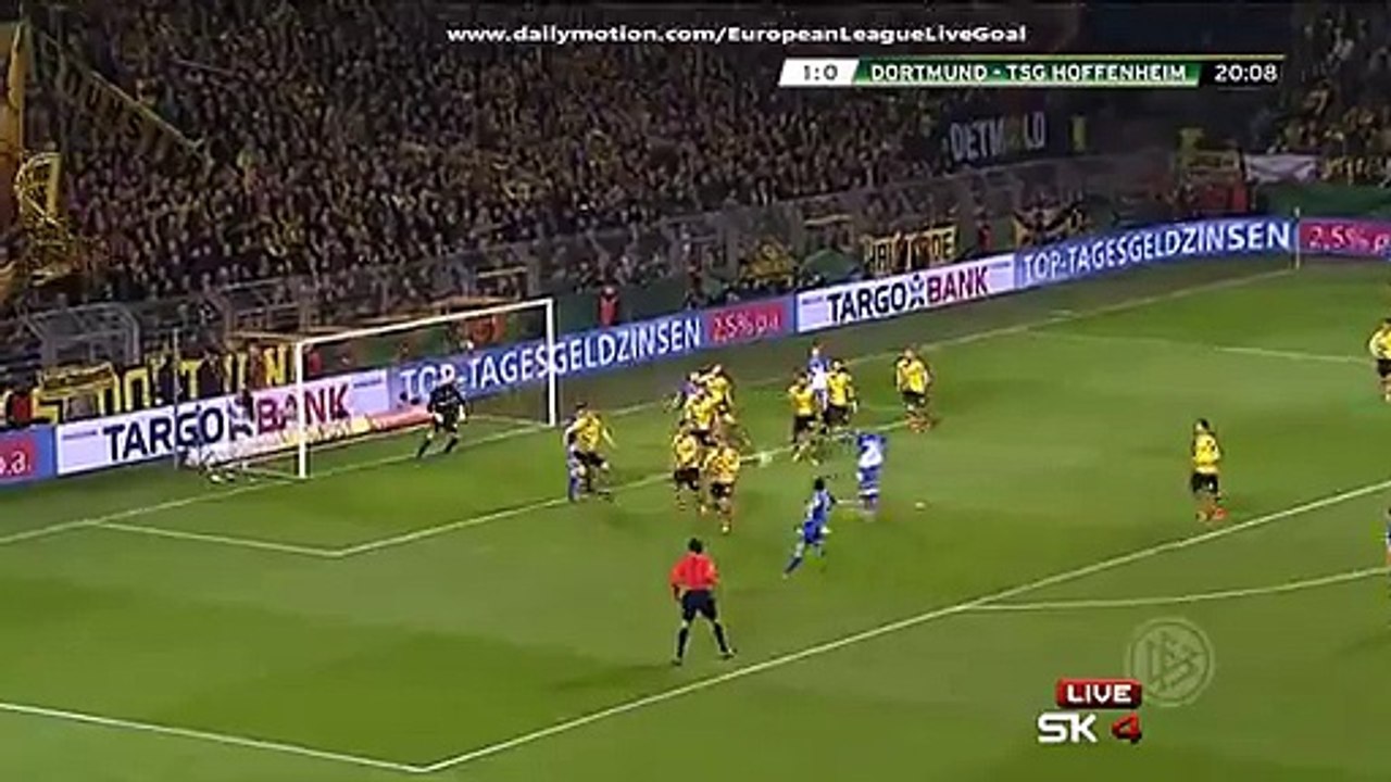 Kevin Volland 1:1 | Borussia Dortmund - Hoffenheim 07.04.2015 HD
