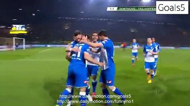 Kevin Volland Goal Dortmund 1 - 1 Hoffenheim DFB Pokal 7-4-2015