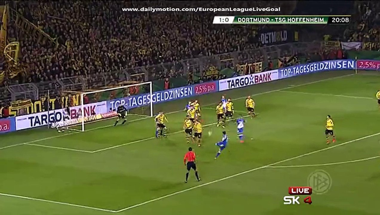 Kevin Volland 1:1 | Borussia Dortmund - Hoffenheim 07.04.2015 HD