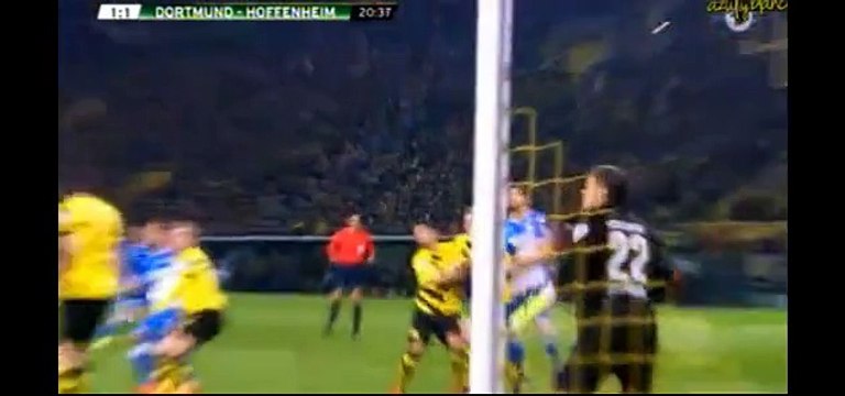 Kevin Volland goal | BV Borussia Dortmund 1-2 TSG Hoffenheim | 07.04.2015
