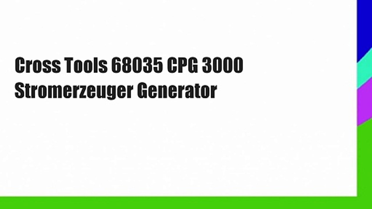 Cross Tools 68035 CPG 3000 Stromerzeuger Generator