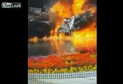 LiveLeak - Chinese J-10B Crashed in Front of Commercial Building