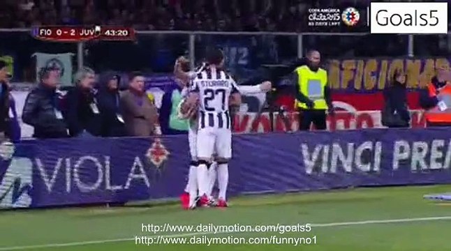 Roberto Pereyra Goal Fiorentina 0 - 2 Juventus Coppa Italia 7-4-2015