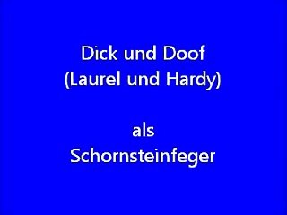 Dick und Doof als Schornsteinfeger