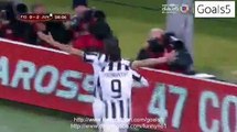 Leonardo Bonucci Goal Fiorentina 0 - 3 Juventus Coppa Italia 7-4-2015