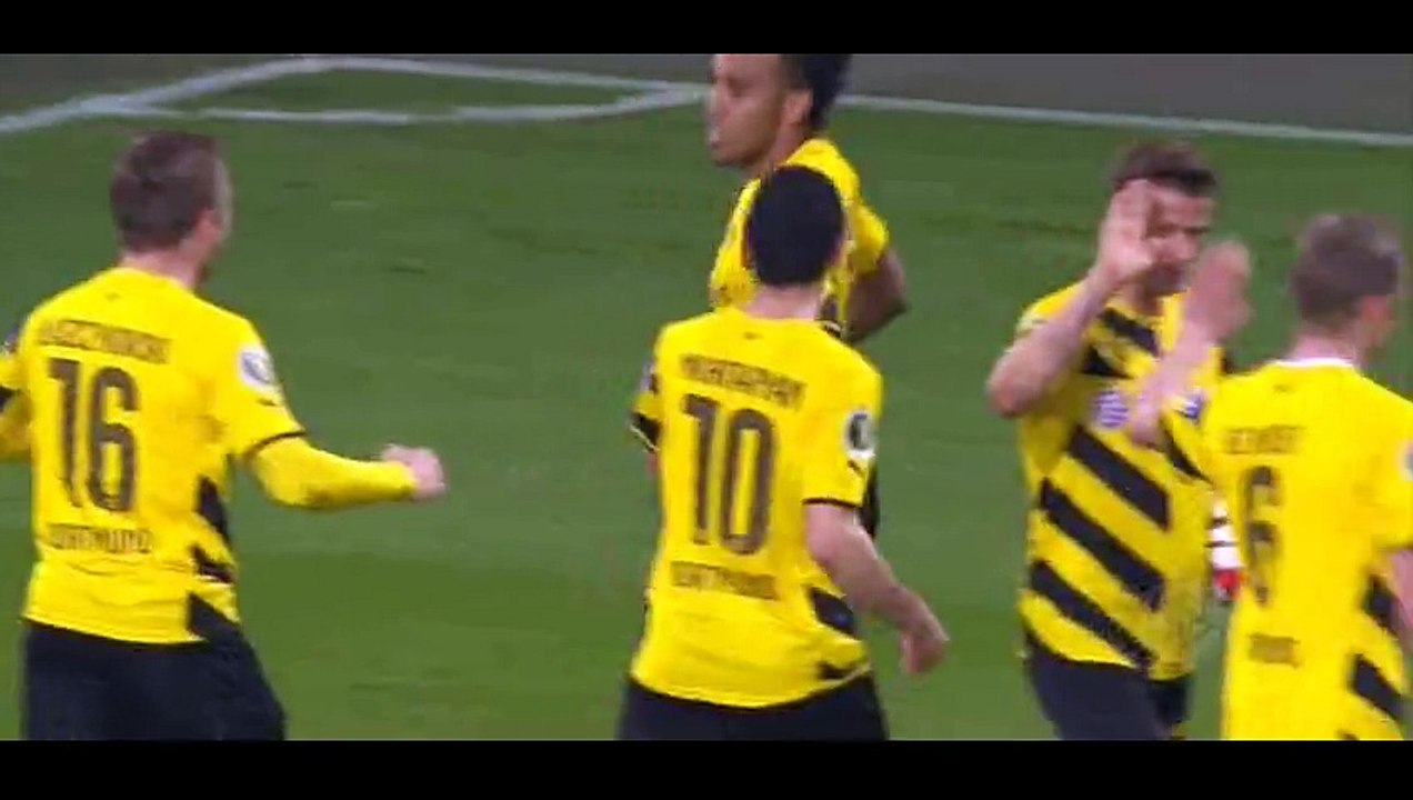 Goal Aubameyang - Dortmund 2-2 Hoffenheim - 07-04-2015