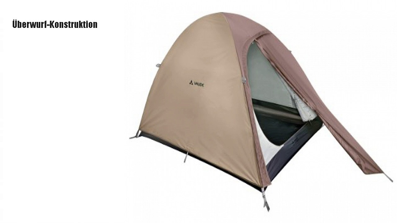 VAUDE 2-Personen-Zelt Campo Compact 2P, Linen, 11491