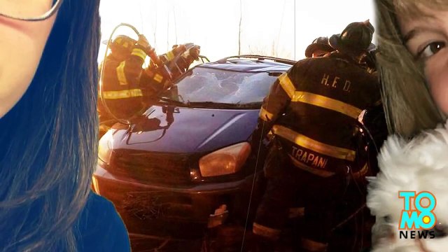 سيارة تسقط عن جسر في نيوجرسي وتنجو السائقة وصديقتها بحياتهن