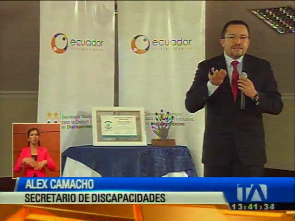 Ecuador es galardonado por plan de accesibilidad para personas con discapacidad