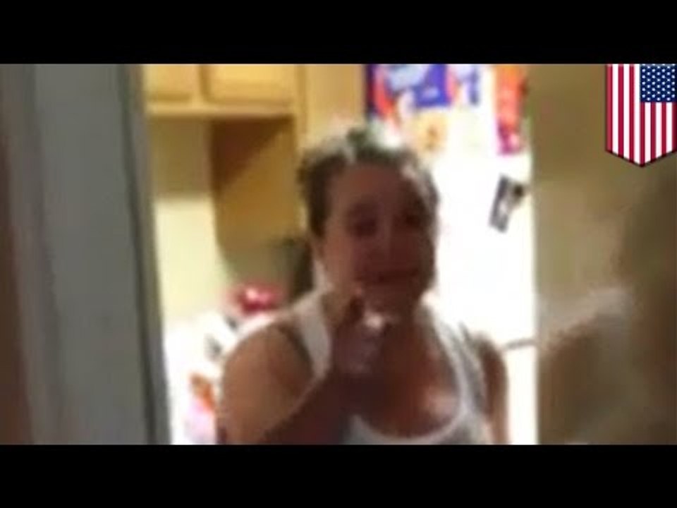 Crazy neighbor video: Nebraska woman freaks out because the guy next door was doing laundry