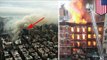 New York building explodes, goes up in flames as another collapses, injuring at least a dozen people