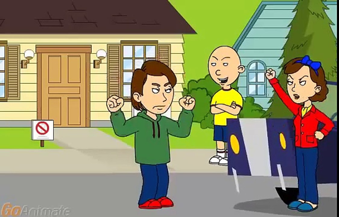 Caillou sells the house and gets grounded