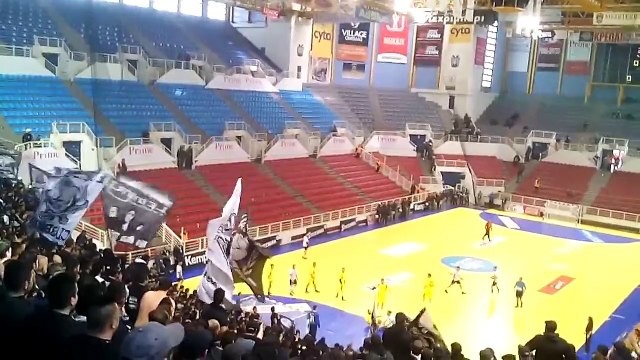 Emeutes Grèce AEK Athènes - PAOK Salonique Handball