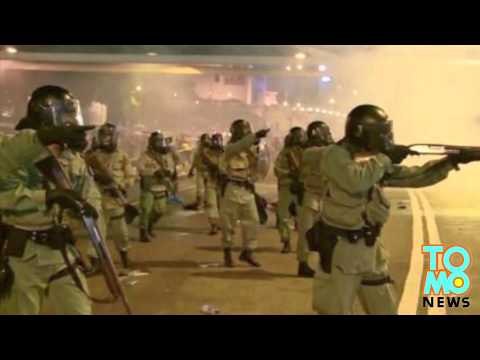 Benutzt die Polizei von Hongkong bereits Gummigeschosse?