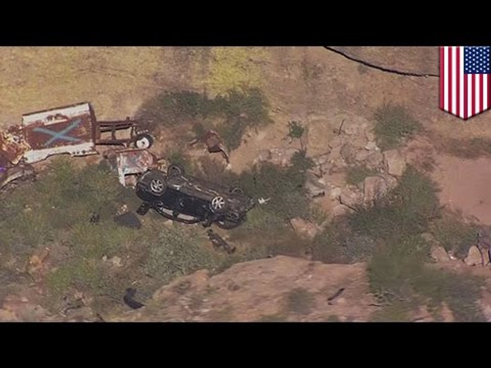Fahrer stürzt ab und krabbelt 2 Tage später leb...