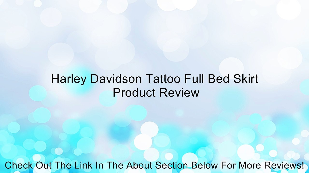 Harley Davidson Tattoo Full Bed Skirt Review