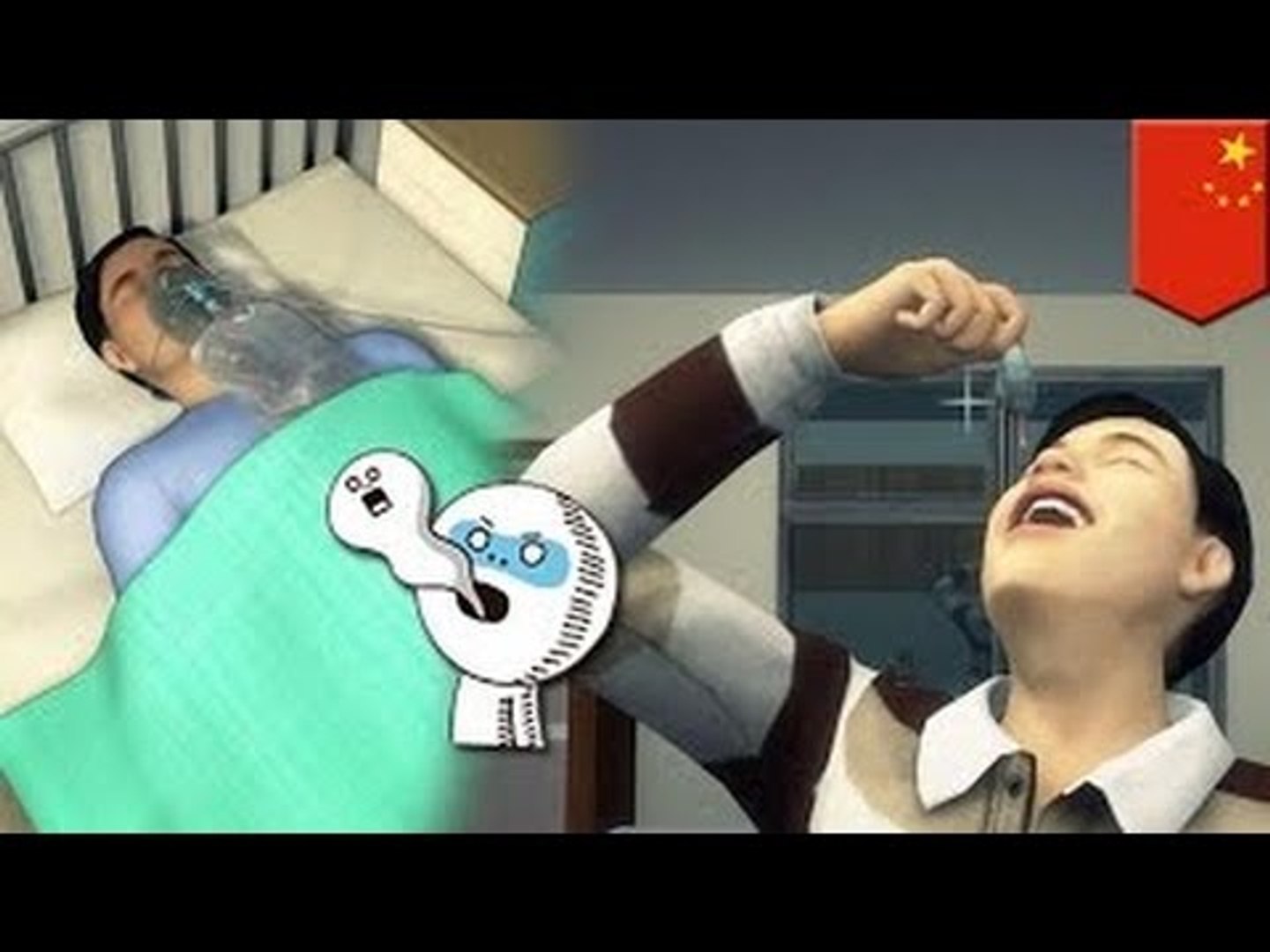 ⁣Китаец чуть не умер, съев сырой желчный пузырь рыбы