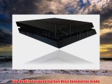 Sony Playstation 4 PS4 Textured Black Carbon Fibre Skin Wrap Cover Decal Cover