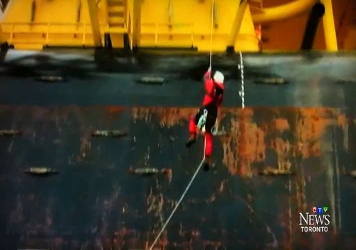 Greenpeace activist board an oil rigger