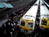 3000-3500 people board a local train in 1 minute!
