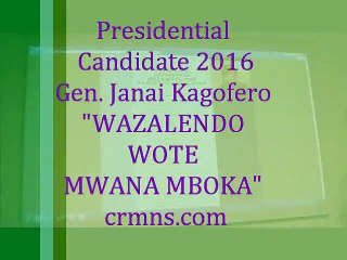 PRESIDENTIAL CANDIDATE DRC CONGO 2016