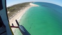 Surf Life Saving WA Westpac Lifesaver Rescue Helicopter - shark spotting at Yanchep