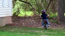 3 Year Old Ben on Dirt Bike