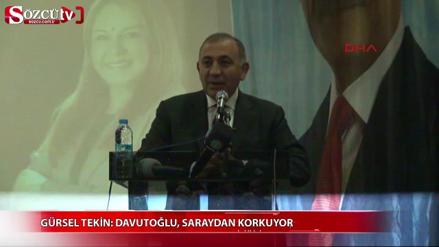 Gürsel Tekin: Davutoğlu saraydan korkuyor
