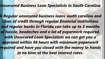 Unsecured Business Loans Specialists In South Carolina (866.854.7904)