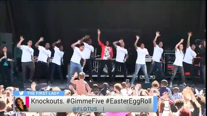 زوجة اوباما ترقص ببراعة، يالها من روح رياضية!!!