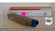 MILANO,    OKI MC 860,TONER RIG., MAGENTA,444059210 EURO 73