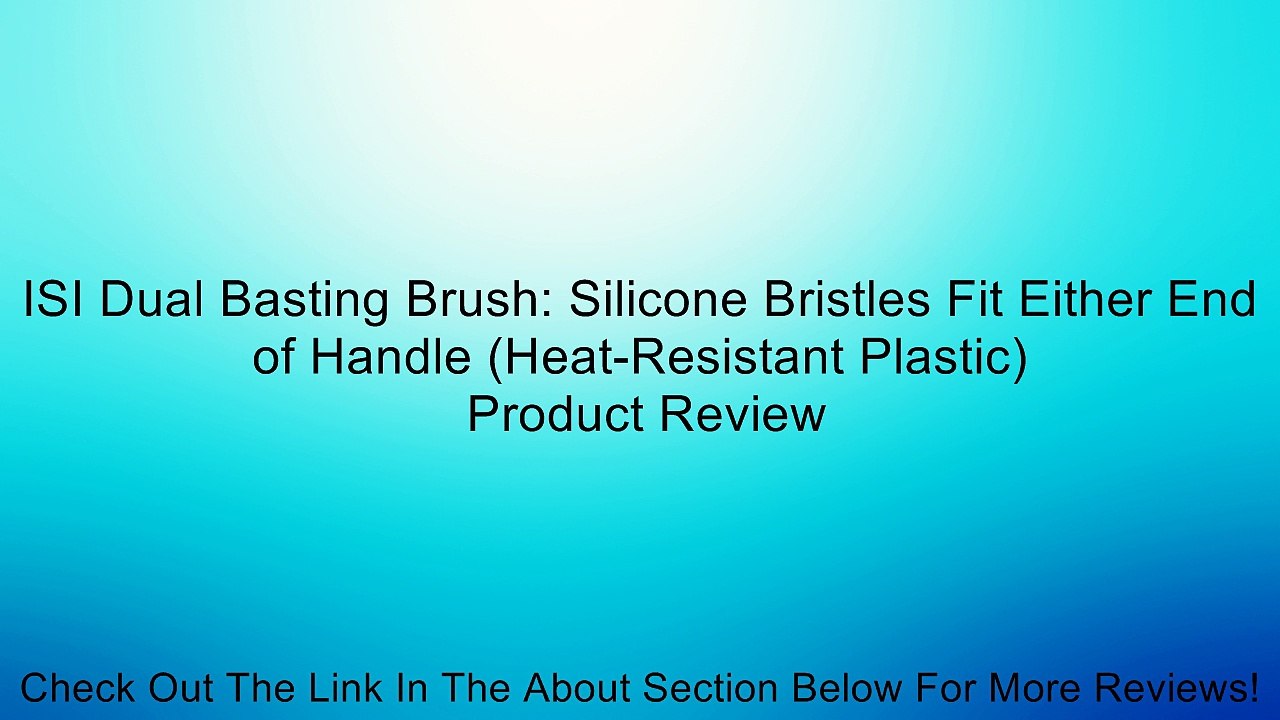 ISI Dual Basting Brush: Silicone Bristles Fit Either End of Handle (Heat-Resistant Plastic) Review
