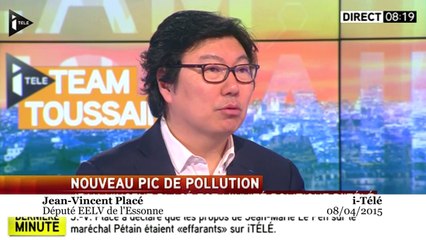 Jean-Vincent Placé : la pollution à Paris est un problème «trop récurrent»
