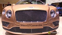 2016 Bentley Continental GT Convertible - Exterior and Interior Walkaround - 2015 Geneva Motor Show
