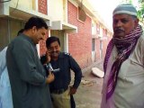 Sinjhoro : Anees Laghari ( Journalist At Work ) During Annual Paper Of 10th class At G.B H School Sinjhoro 08-04-2015