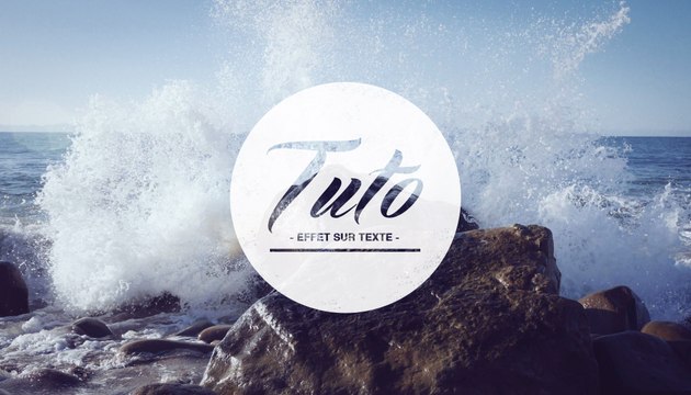 Tuto Minutes - Tutoriel effet typo - Effet sur une typo avec les masques de Photoshop