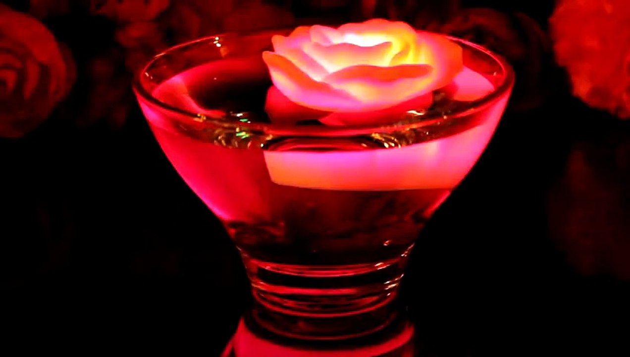 Floating Rose LED Candles - Premium PK Green Candles