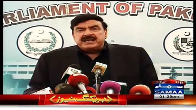 Sheikh Rasheed Blasts on Speaker Ayaz Sadiq for not letting him talk in Parliament