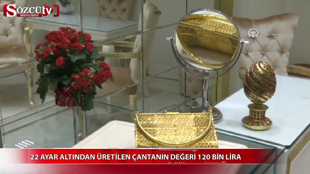 Lüks araba fiyatına altın çanta