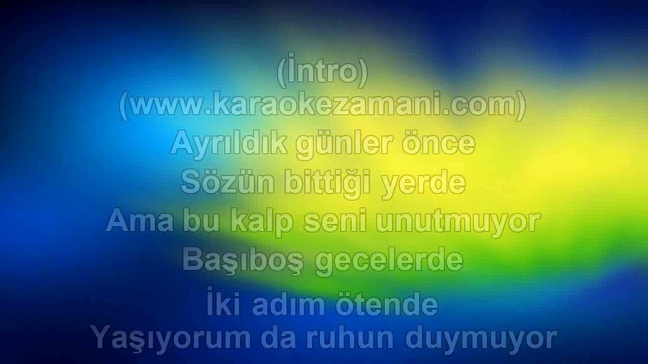 Burcu Güneş - Dili Geçmis - 2009 TÜRKÇE KARAOKE
