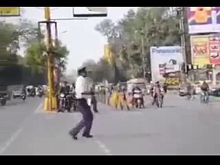 How hardly police man does his duty for public safety .