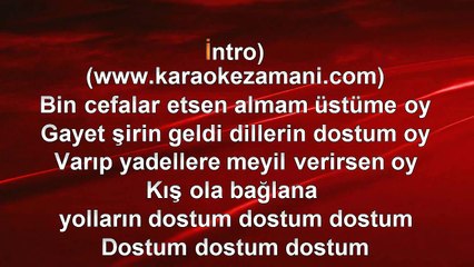 Burçin - Dostum Dostum - 2001 TÜRKÇE KARAOKE