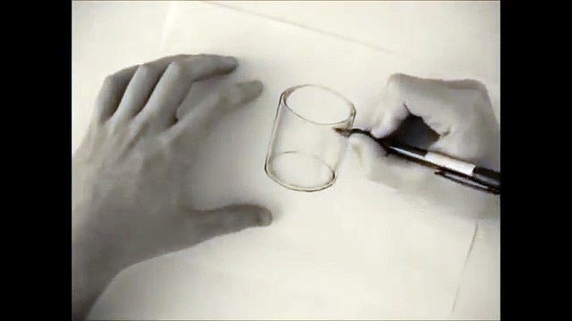 Como Desenhar um Copo em 3D - (How to Draw 3D Glass) - ILUSÃO TRIDIMENSIONAL #02