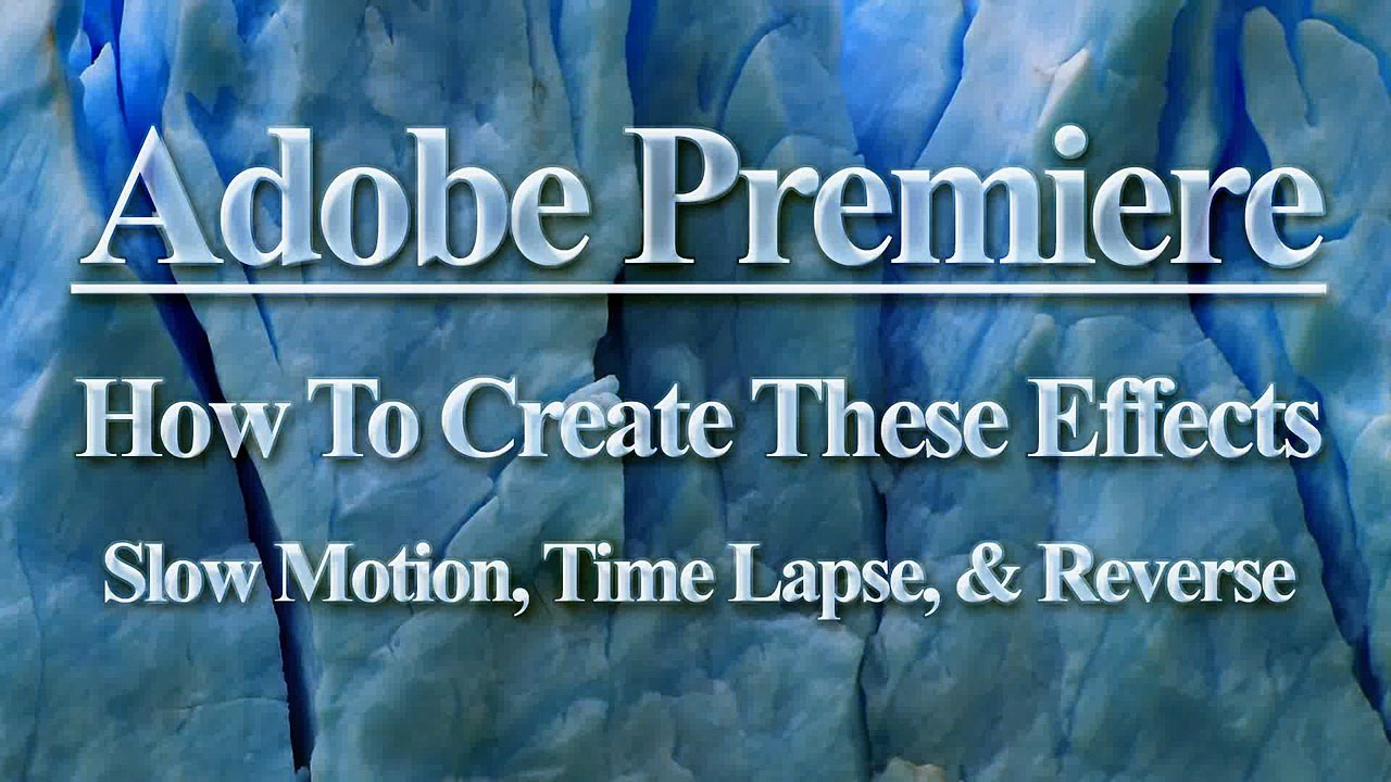 Adobe Premiere CS6 - Slow Motion [Tutorial](720p)